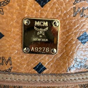 MCM Vintage Saddlebag - Cognac